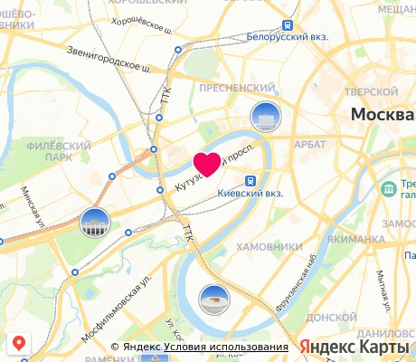 На карте