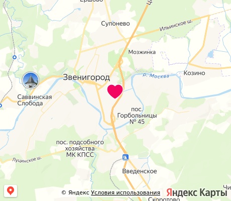 На карте