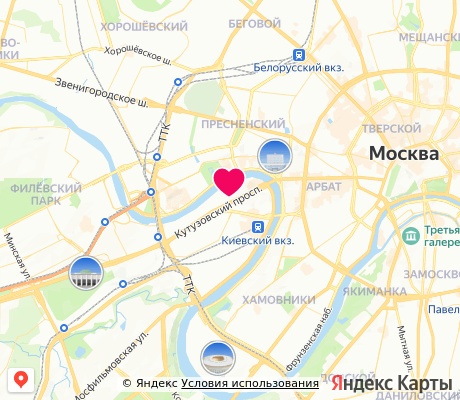 На карте