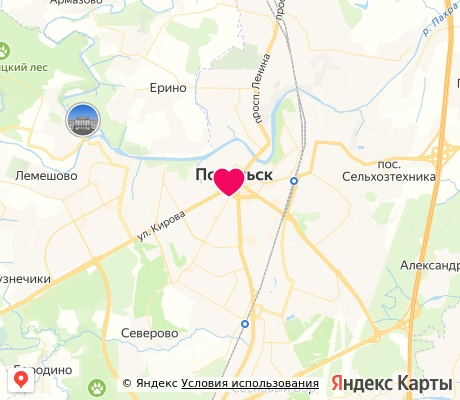 На карте