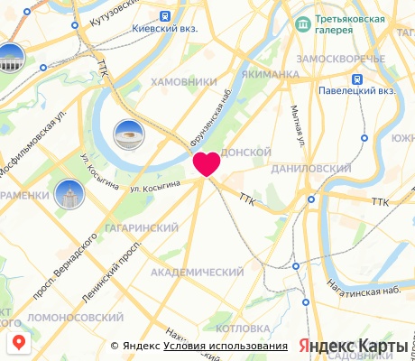 На карте