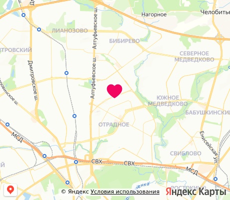 На карте