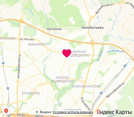 На карте