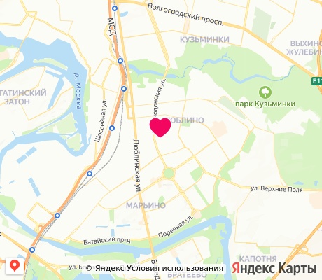 На карте