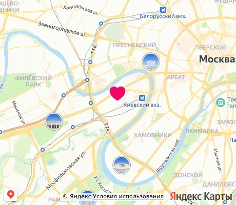 На карте