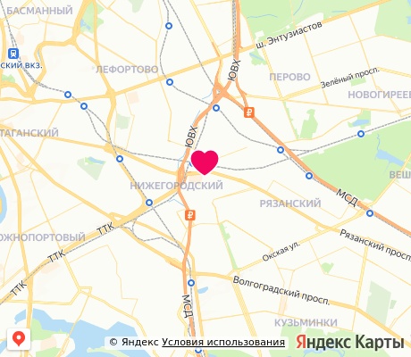 На карте