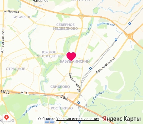 На карте