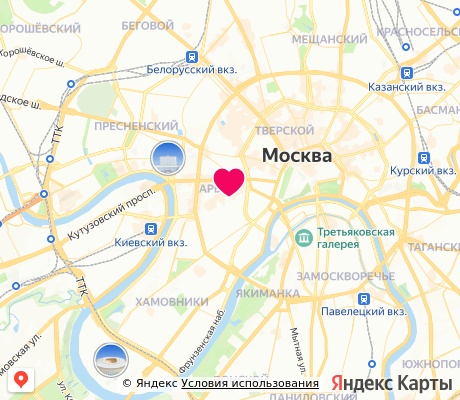 На карте