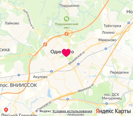 На карте