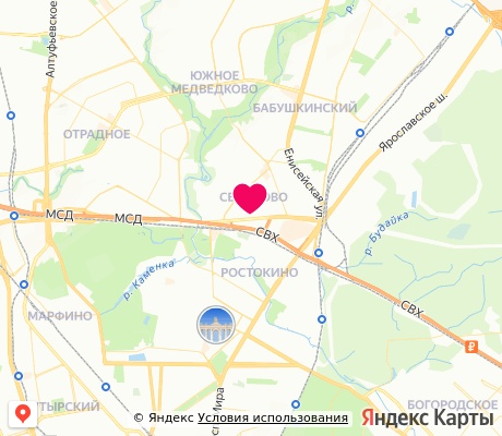 На карте