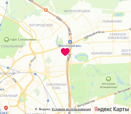 На карте