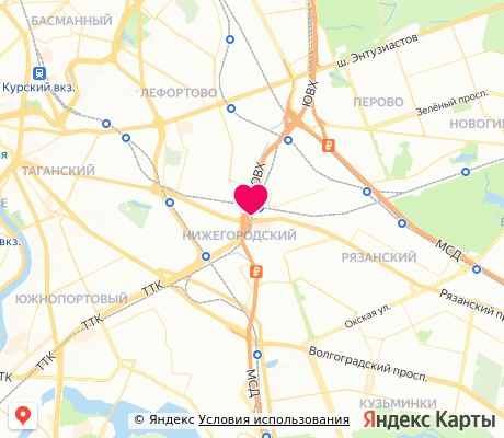 На карте