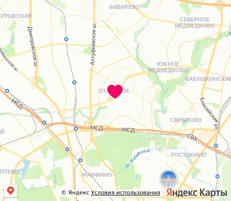 На карте