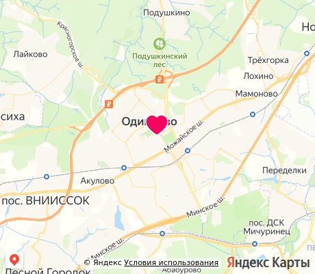 На карте