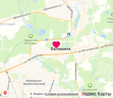 На карте