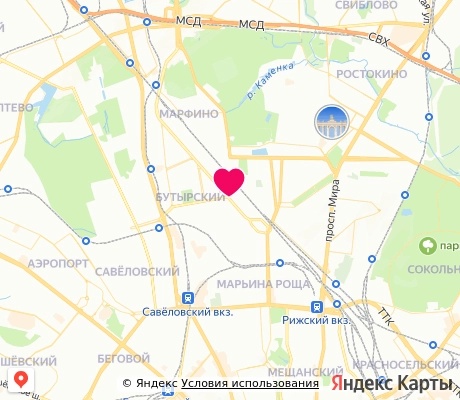 На карте