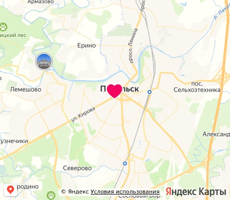 На карте