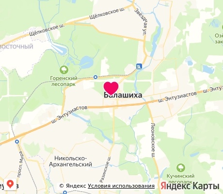 На карте