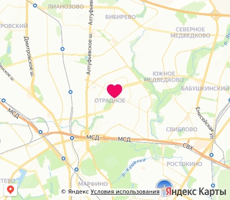 На карте