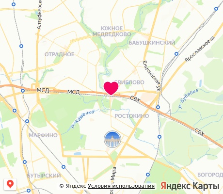 На карте