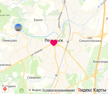 На карте