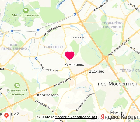 На карте