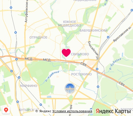 На карте