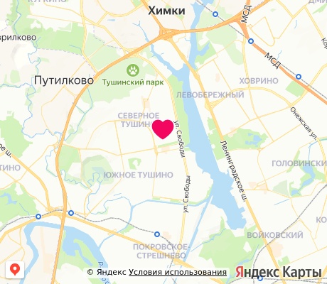 На карте