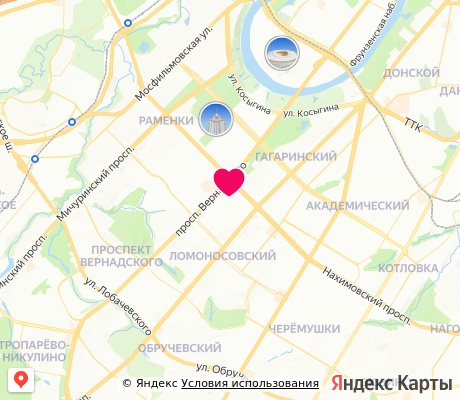 На карте