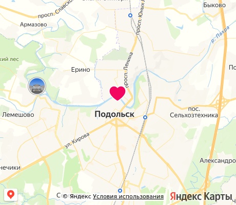 На карте
