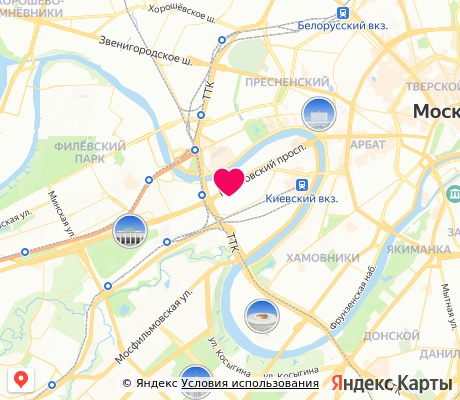 На карте