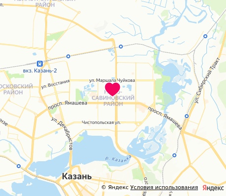 На карте
