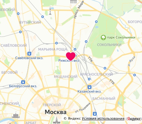 На карте