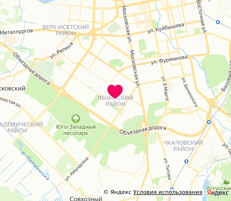 На карте