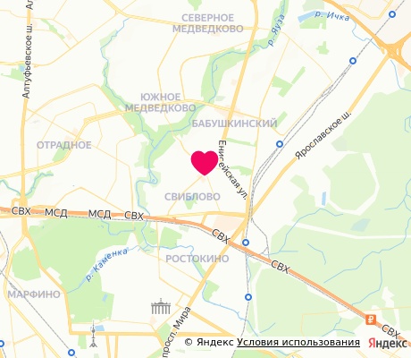 На карте