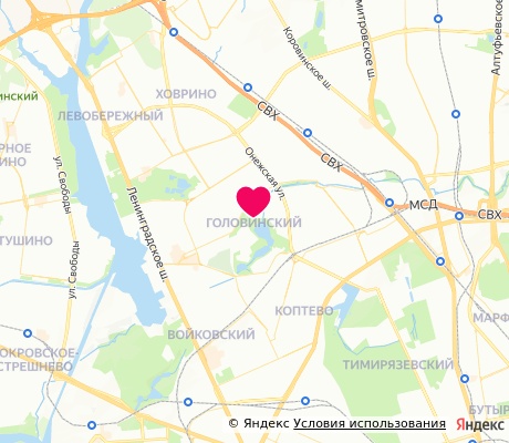 На карте
