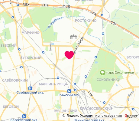На карте