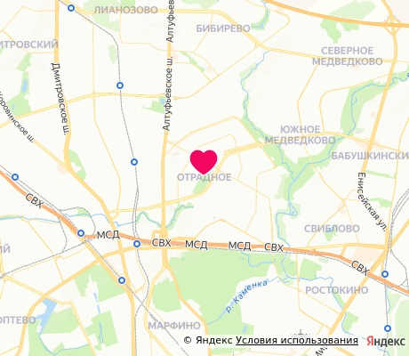 На карте