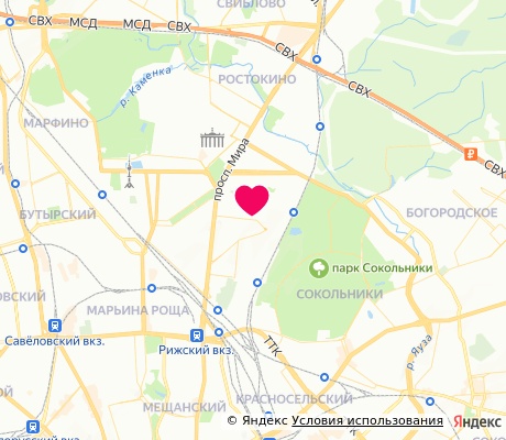 На карте
