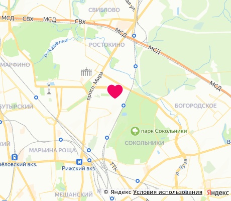 На карте