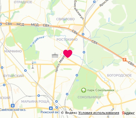 На карте