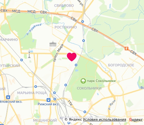 На карте