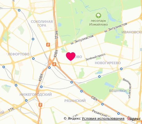 На карте