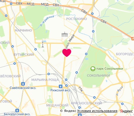 На карте