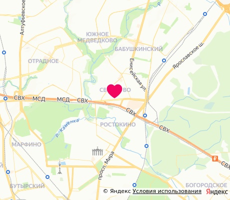 На карте