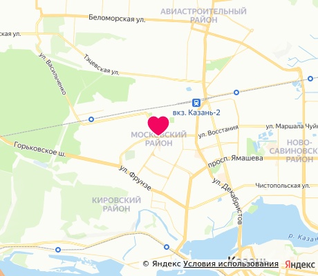 На карте