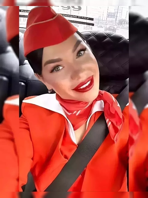Похотливая стюардесса ждёт тебя на своем борту 💋💋💋