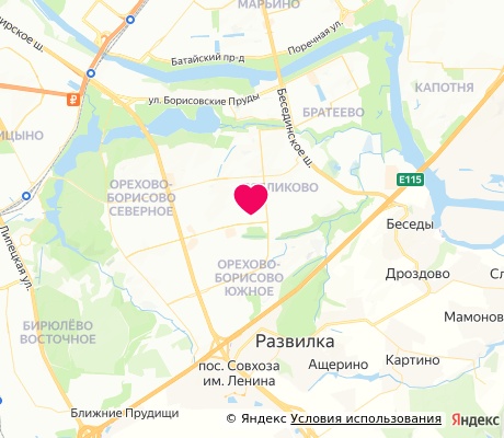 На карте