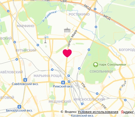 На карте