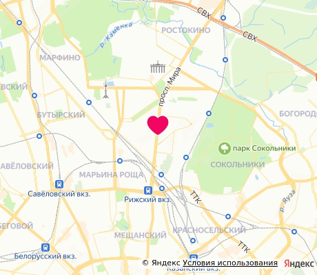 На карте